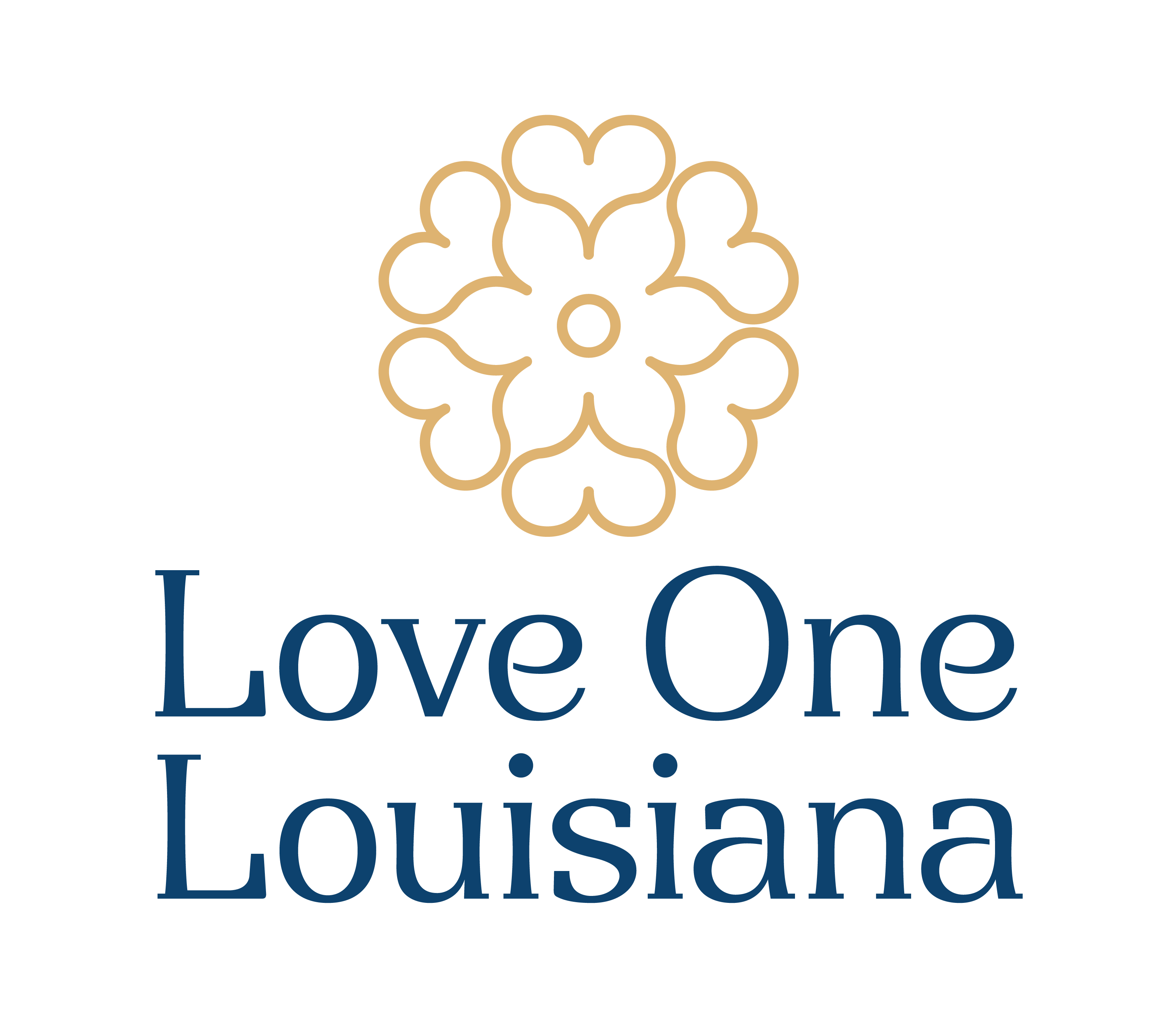 Love One Louisiana Stacked Logo